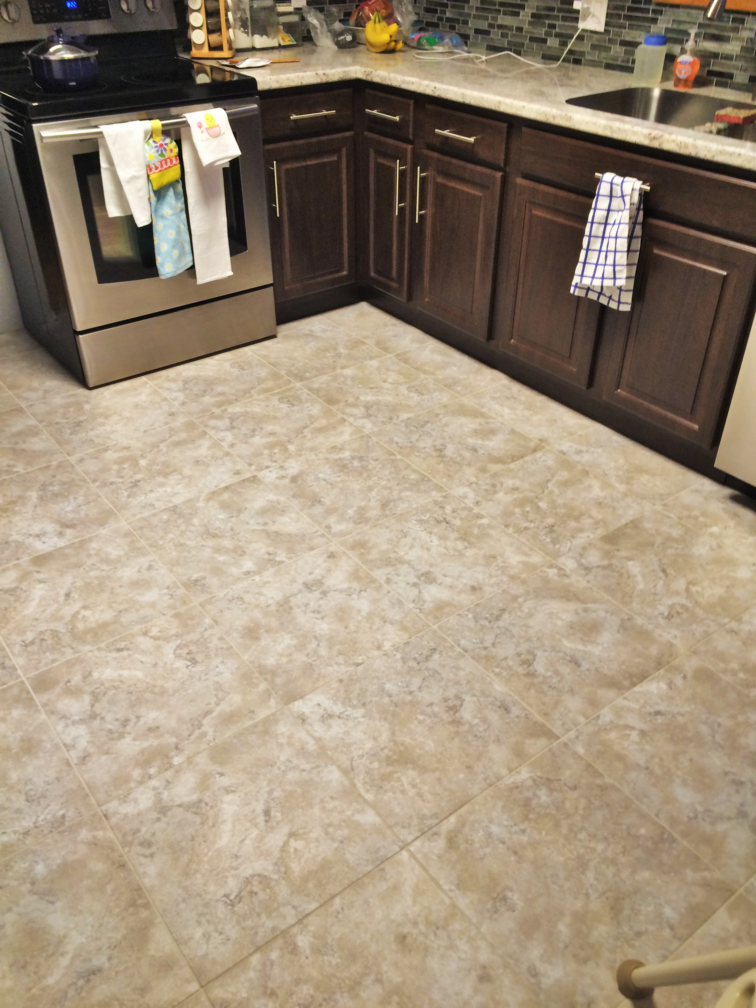 Kitchen Update Luxury Vinyl Tile Lvt inside proportions 2448 X 3264