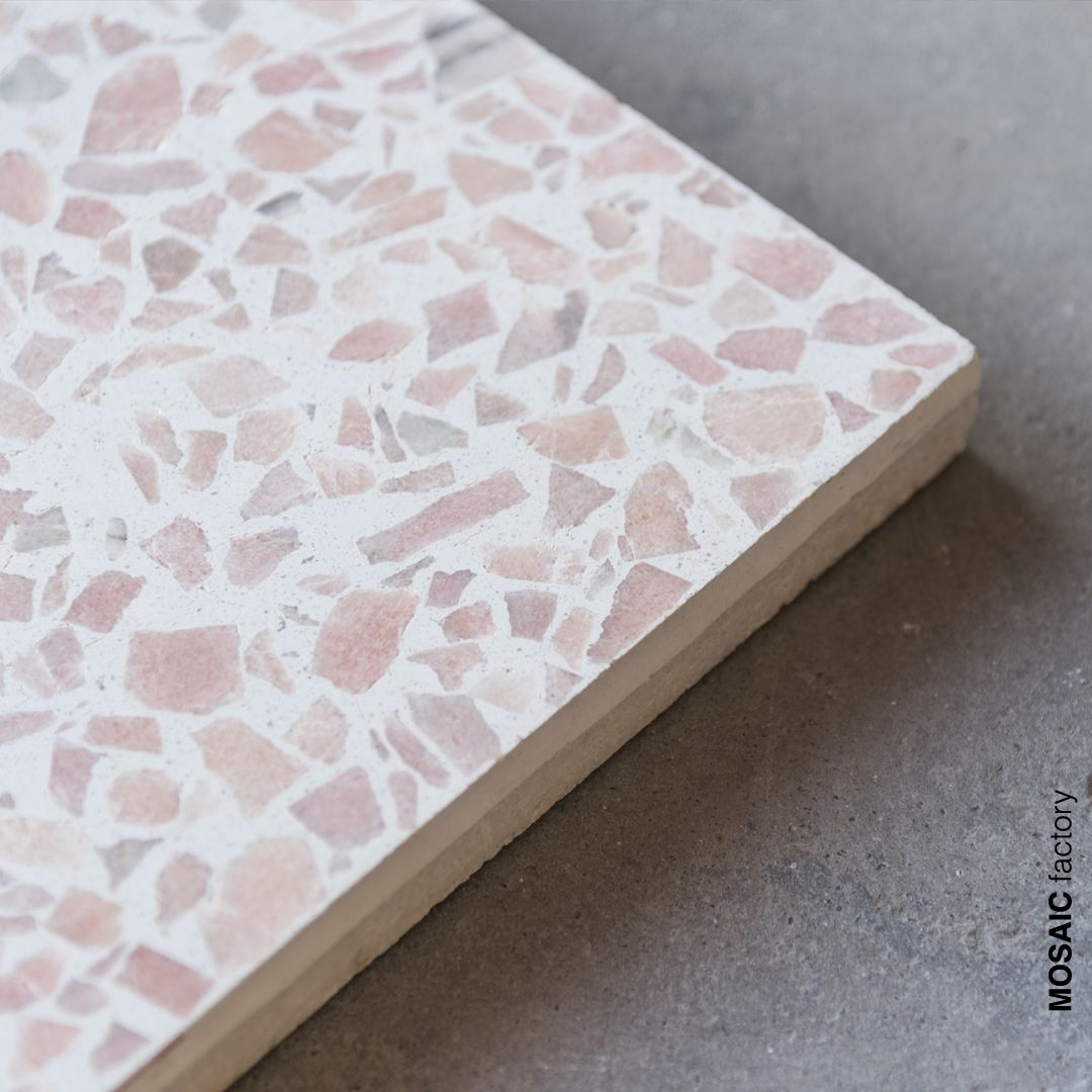 Light Pink Marble 10 Terrazzo Tiles From Mosaic Love It for proportions 1080 X 1080