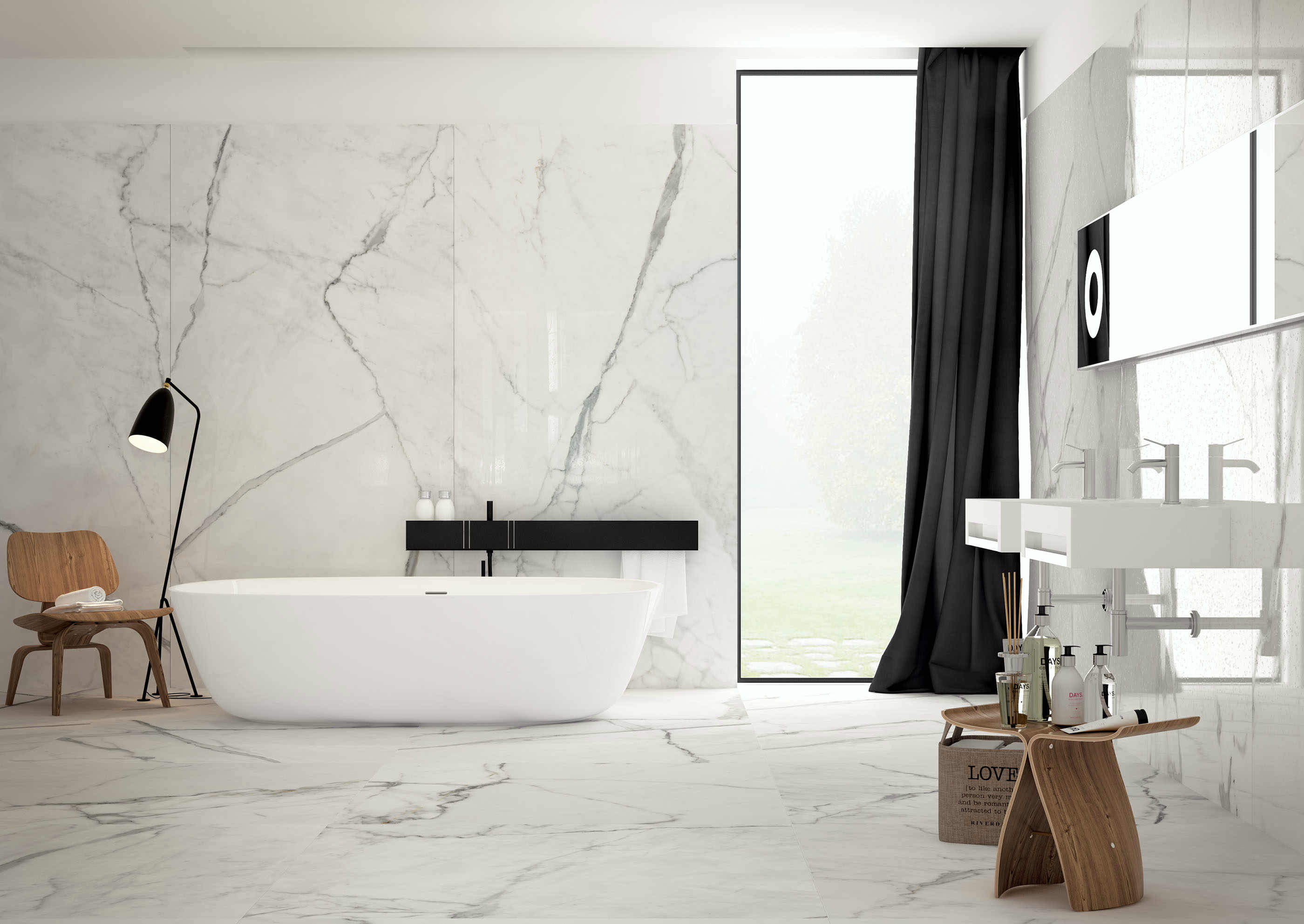 Marble Effect Porcelain Tiles Luxury Look At A Discount inside sizing 2800 X 1985