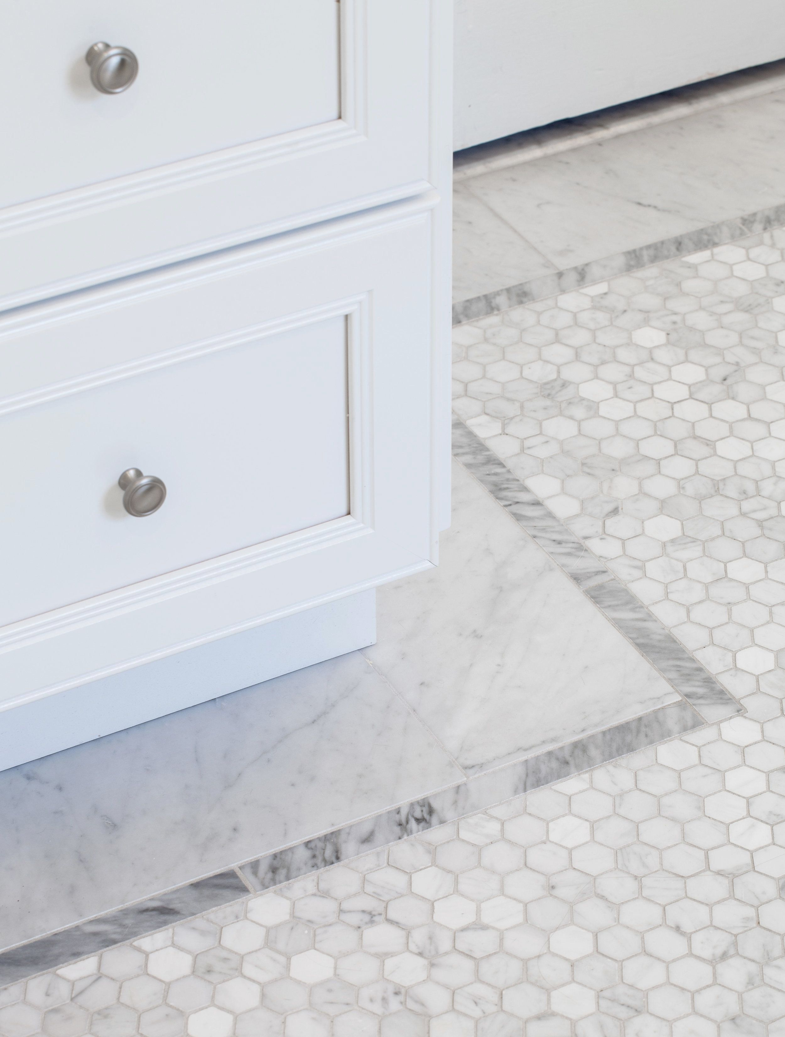 Marble Tile Border Designs Incredible Carrera Hexagon Mosaic with regard to dimensions 2500 X 3303