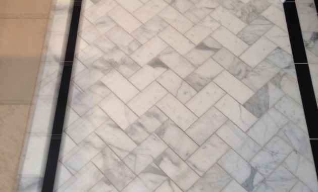 Marble Tile Floor With Black Border In 2019 White Marble for dimensions 2448 X 3264