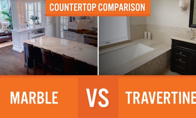 Marble Vs Travertine Countertop Comparison regarding measurements 1280 X 720