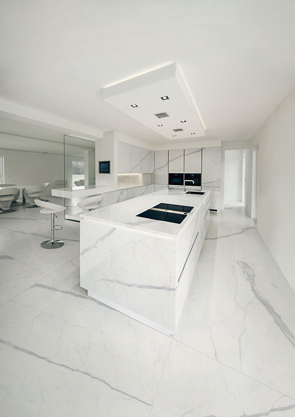 Maxfine Extra White Large Format Porcelain Tiles Kitchen pertaining to sizing 1024 X 1449