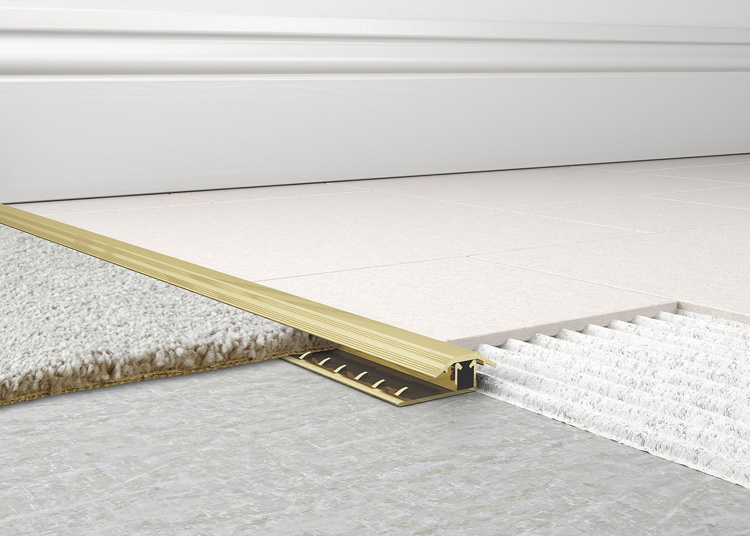 Metal Carpet To Tile Trim 2 Piece Screw Down Tileasy pertaining to dimensions 1500 X 1071