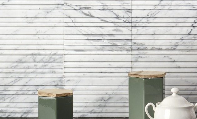 Michael Habachy Barcode Entero White Carrara 8x8 Marble Tile intended for sizing 1132 X 1132