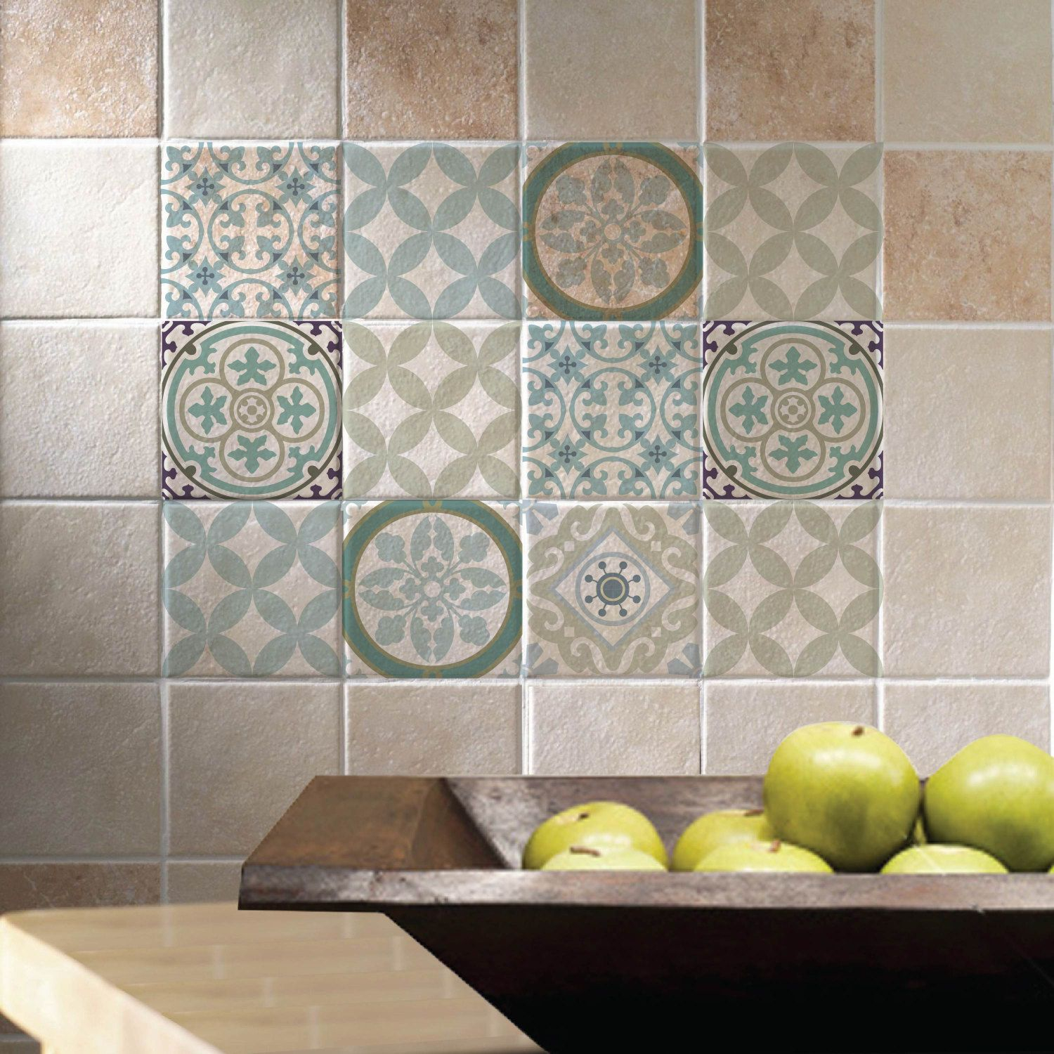 Mix Tile Decals Kitchenbathroom Tiles Vinyl Floor Tiles throughout size 1500 X 1500