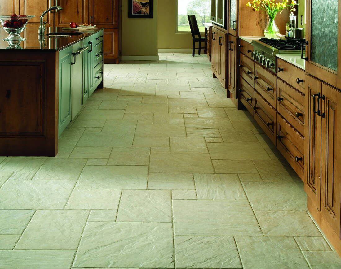 Modified Hopscotch Stone Look Kitchen Floor Why Tile with regard to measurements 1100 X 869