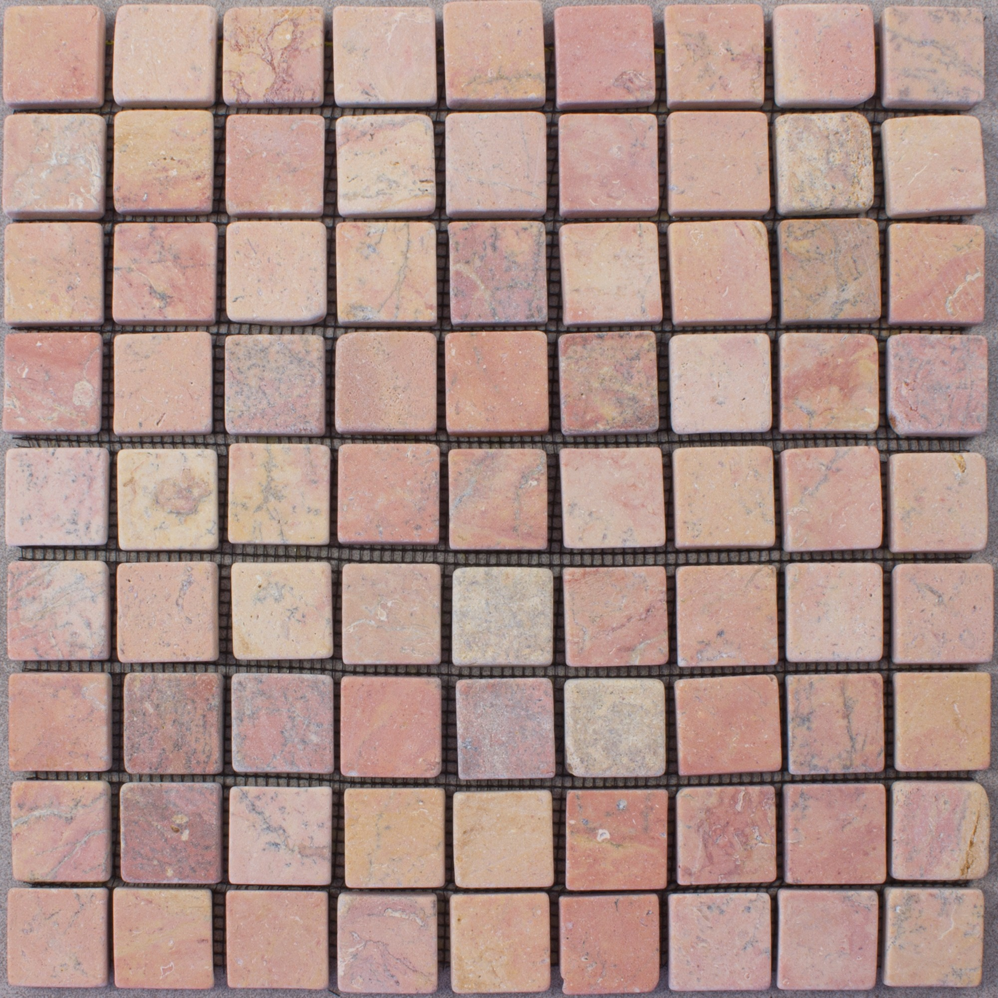 Mosaic Tile Monument Redstone Marble Matt Pink Red 30x30 Cm with proportions 2000 X 2000