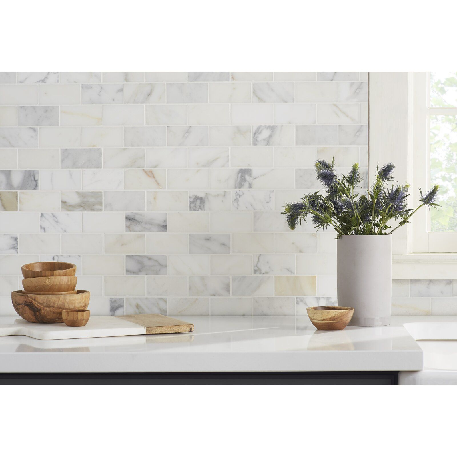 Msi Calacatta Gold 2 X 4 Marble Mosaic Tile In 2019 within sizing 1600 X 1600