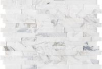 Msi Calacatta Marbella Peel And Stick 12 In X 12 In X 6mm Honed Marble Mosaic Tile throughout dimensions 1000 X 1000