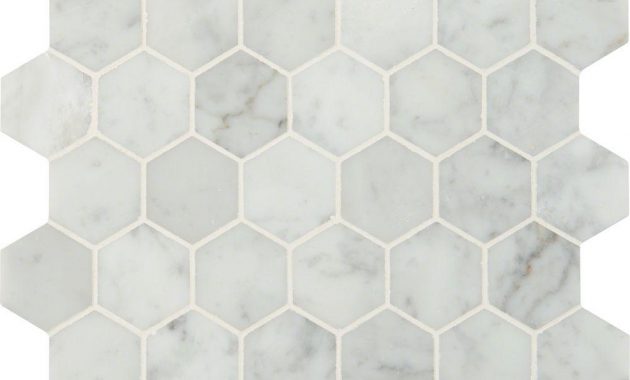 Msi Carrara White Hexagon 12 In X 12 In X 10 Mm Polished Marble Mesh Mounted Mosaic Floor And Wall Tile 10 Sq Ft Case intended for size 1000 X 1000