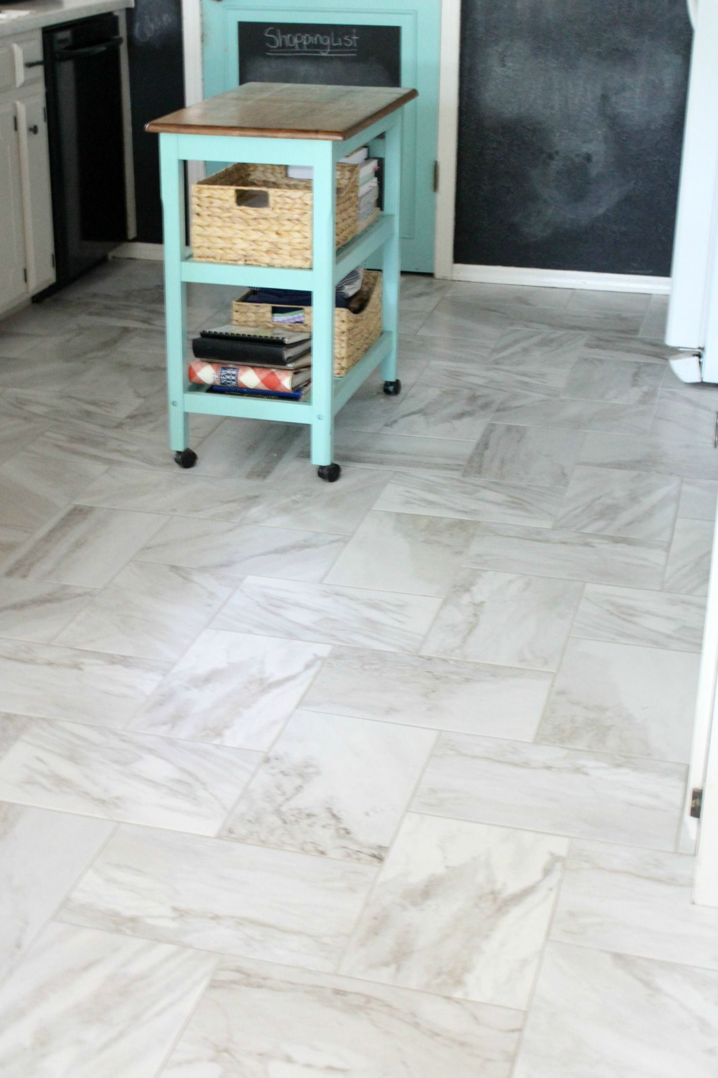 New Tile Floor In The Kitchen Tile Floor Kitchen Flooring with regard to size 1474 X 2212