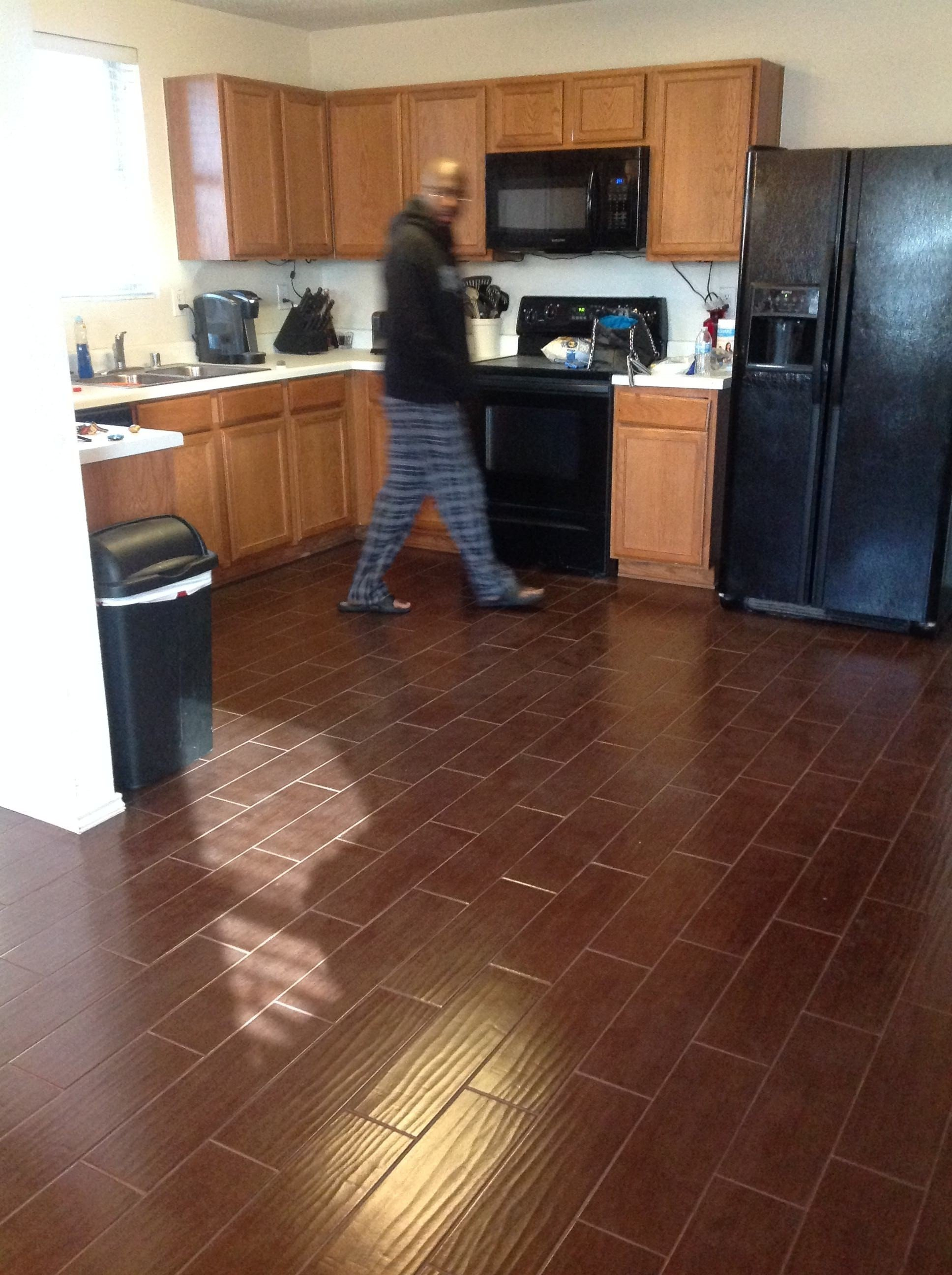 New Wood Floors In Kitchen Vs Tile Floating Wood Floor Over Tile in measurements 1936 X 2592