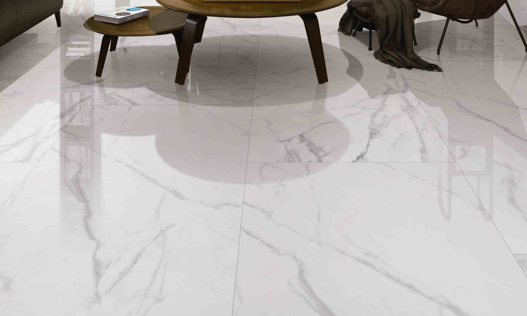 Non Slip Carrara Marble Porcelain Tile Absorption Rate Less for sizing 2115 X 1270