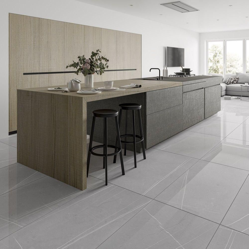 Pedra Light Grey Vein Gloss in proportions 1000 X 1000