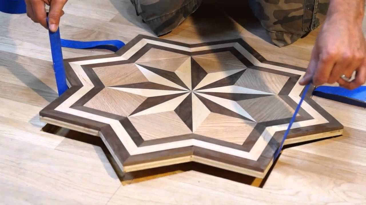 Pid Floors Presents Installing A Hardwood Flooring Medallion Inlay for proportions 1280 X 720