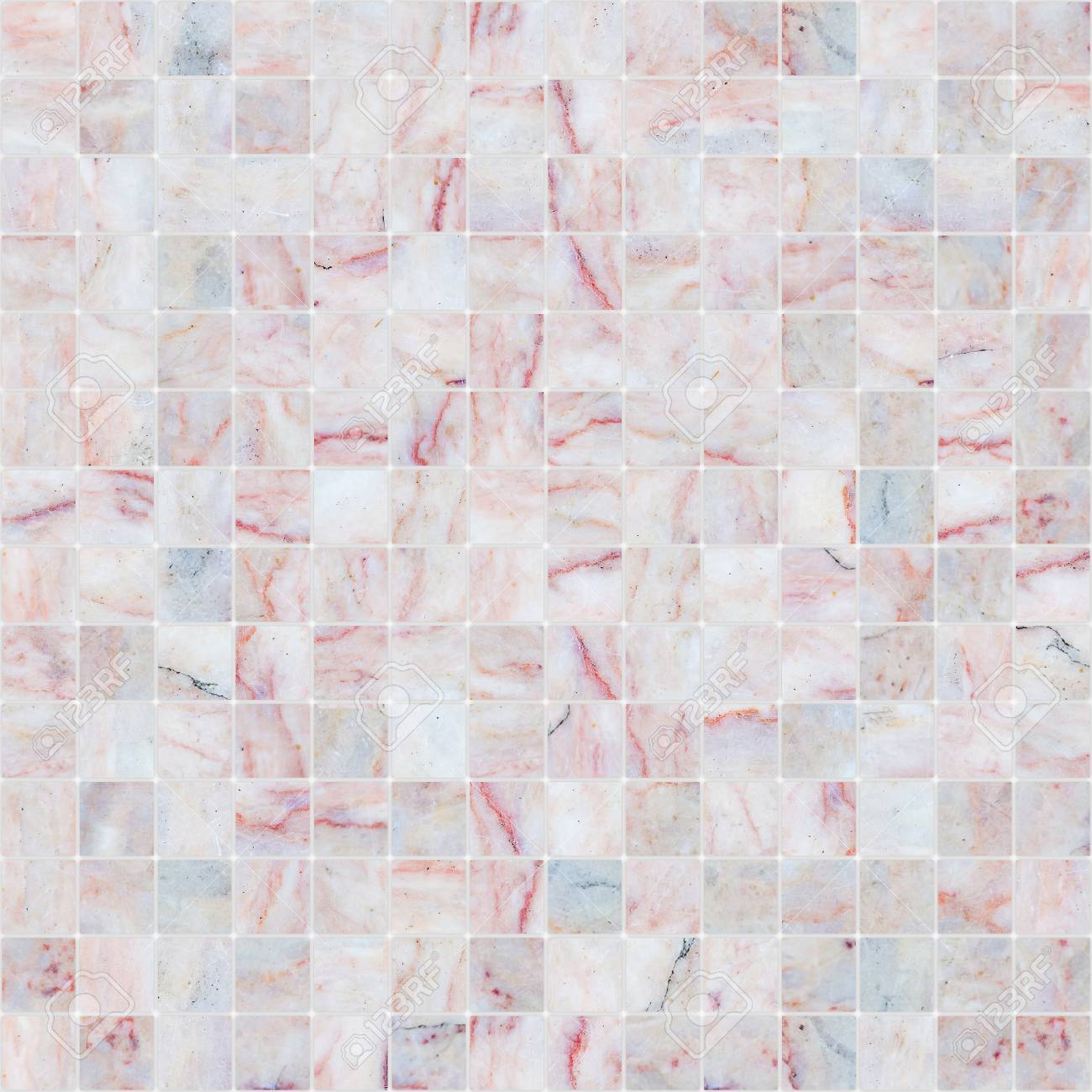 Pink White Mosaic Marble Tile Texture Seamless for size 1300 X 1300