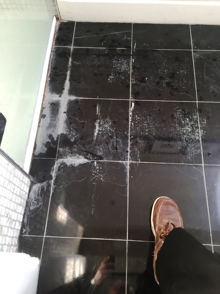 Removing Limescale From Polished Black Marble Floor Tiles In inside dimensions 768 X 1024