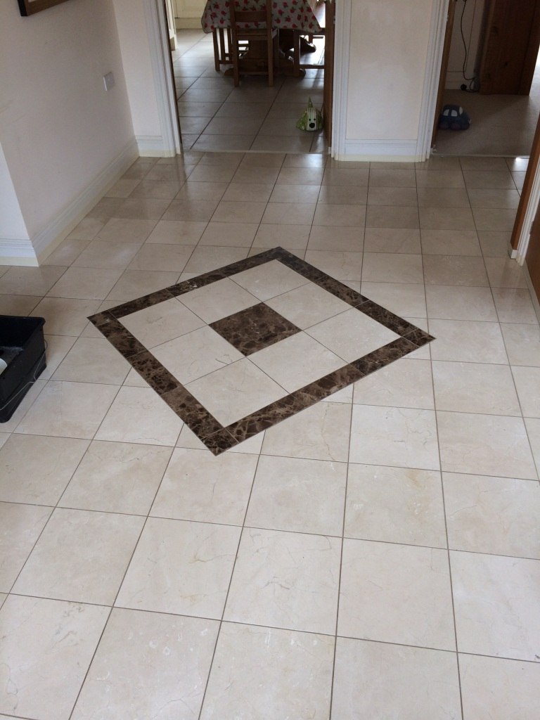 Repolishing Marble Tiles In A Hallway Marble Tile Cleaning inside size 768 X 1024