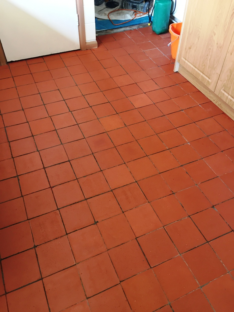 Restoring A Quarry Tiled Kitchen Floor Hidden Under Lino In with sizing 768 X 1024