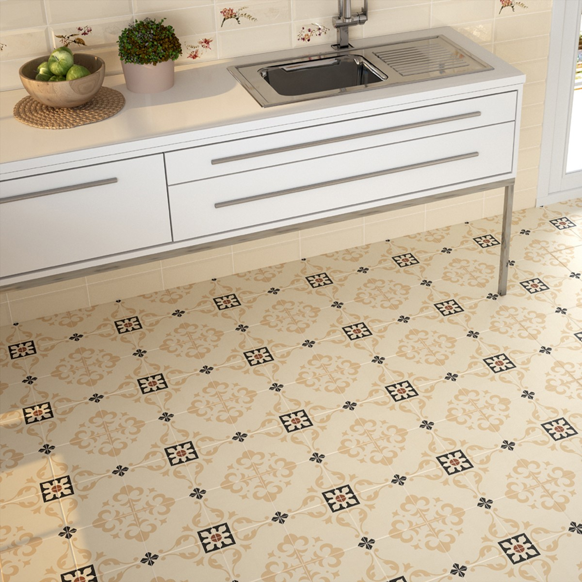 Salone Beige Ceramic Wall And Floor Tiles with regard to size 1200 X 1200