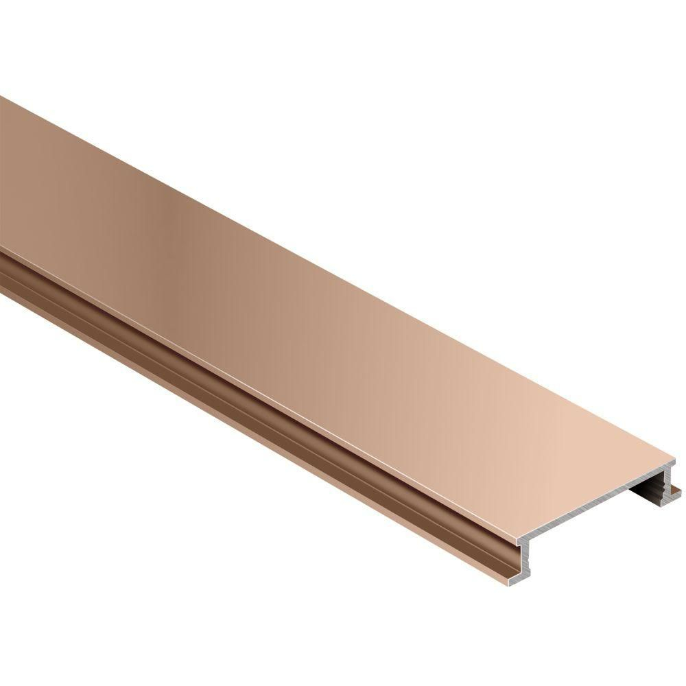 Schluter Designline Satin Copper Anodized Aluminum 14 In X with measurements 1000 X 1000