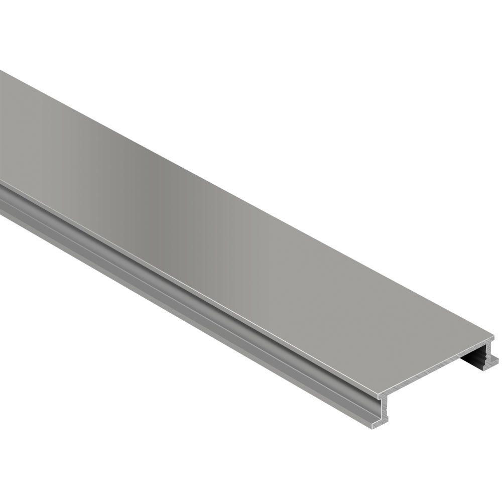 Schluter Designline Satin Nickel Anodized Aluminum 14 In X 8 Ft 2 12 In Metal Border Tile Edging Trim inside size 1000 X 1000