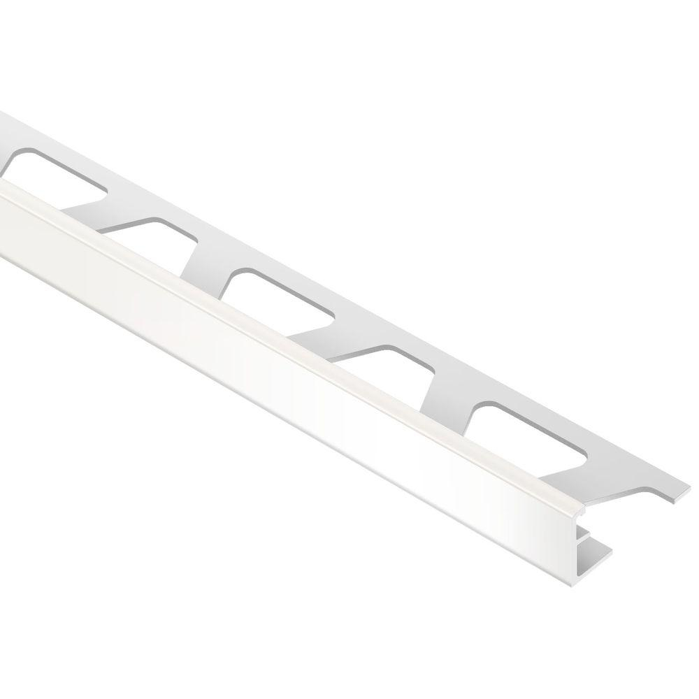 Schluter Jolly White Color Coated Aluminum 14 In X 8 Ft 2 12 In Metal Tile Edging Trim inside dimensions 1000 X 1000