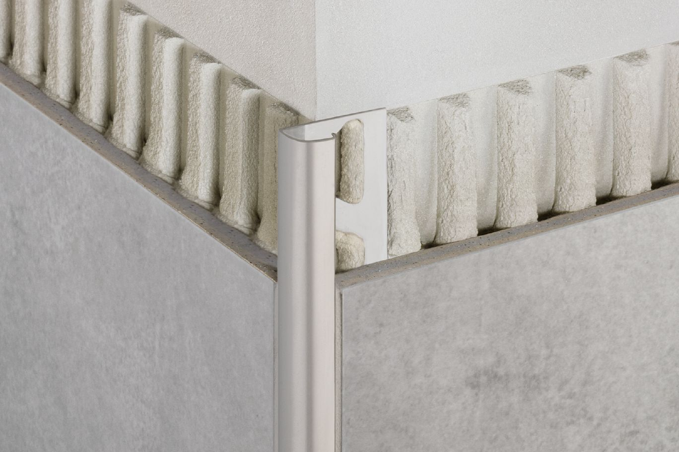 Schluter Rondec Edging Outside Wall Corners For Walls with proportions 1368 X 911