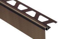 Schluter Rondec Step Brushed Antique Bronze Anodized Aluminum 12 In X 8 Ft 2 12 In Metal Tile Edging Trim inside sizing 1000 X 1000