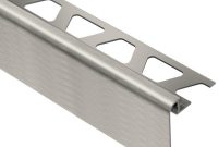 Schluter Rondec Step Brushed Nickel Anodized Aluminum 12 In X 8 Ft 2 12 In Metal Tile Edging Trim for sizing 1000 X 1000