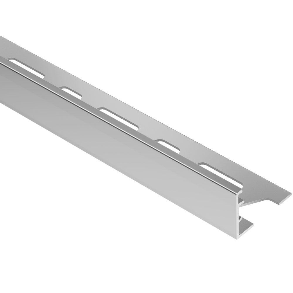 Schluter Schiene Aluminum 58 In X 8 Ft 2 12 In Metal L Angle Tile Edging Trim with measurements 1000 X 1000