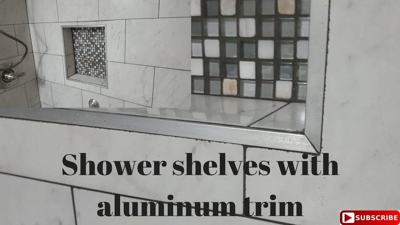 Shower Shelves With Aluminum Trim with measurements 1280 X 720