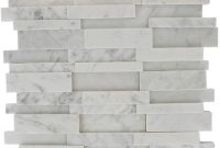 Splashback Tile Dimension 3d Brick White Carrera Stone 12 In regarding dimensions 1000 X 1000