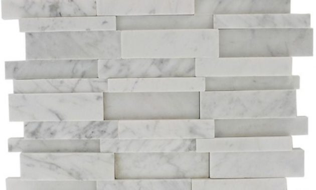 Splashback Tile Dimension 3d Brick White Carrera Stone 12 In regarding dimensions 1000 X 1000