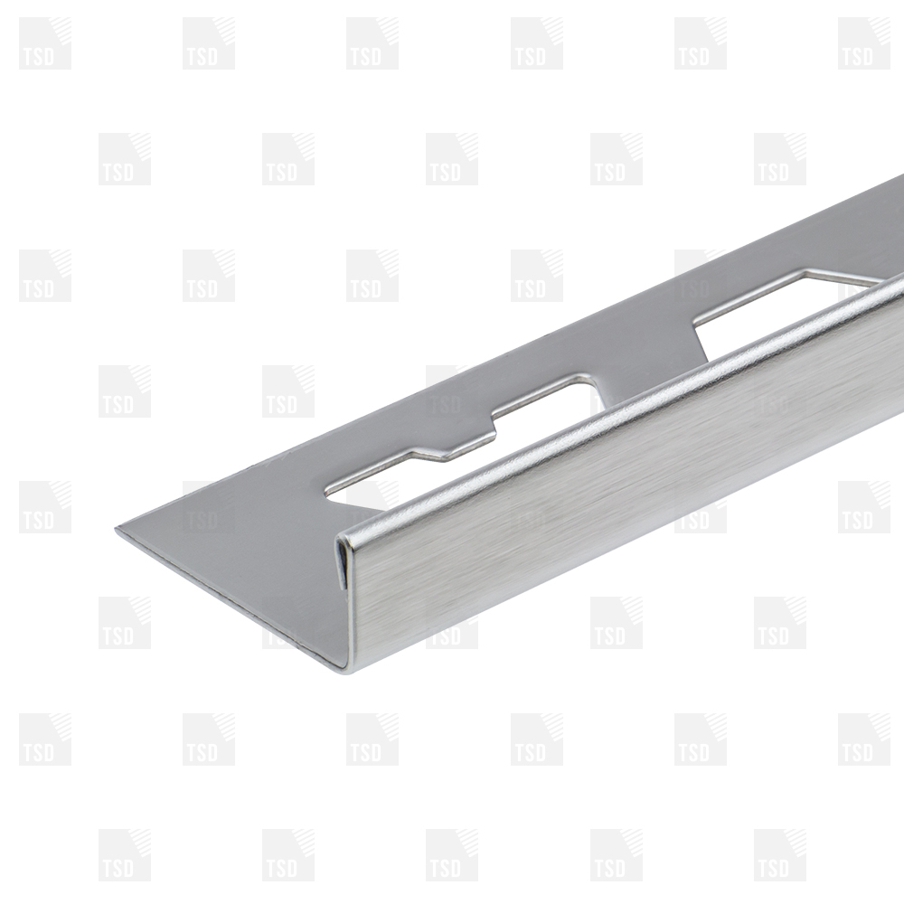 Stainless Steel Brushed Square Edge Tile Trim for sizing 1000 X 1000