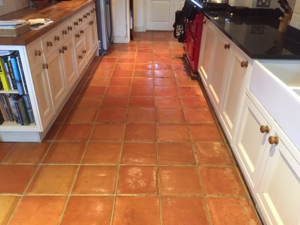 Terracotta Floor Tiles Color Doma Kitchen Cafe pertaining to proportions 1024 X 768