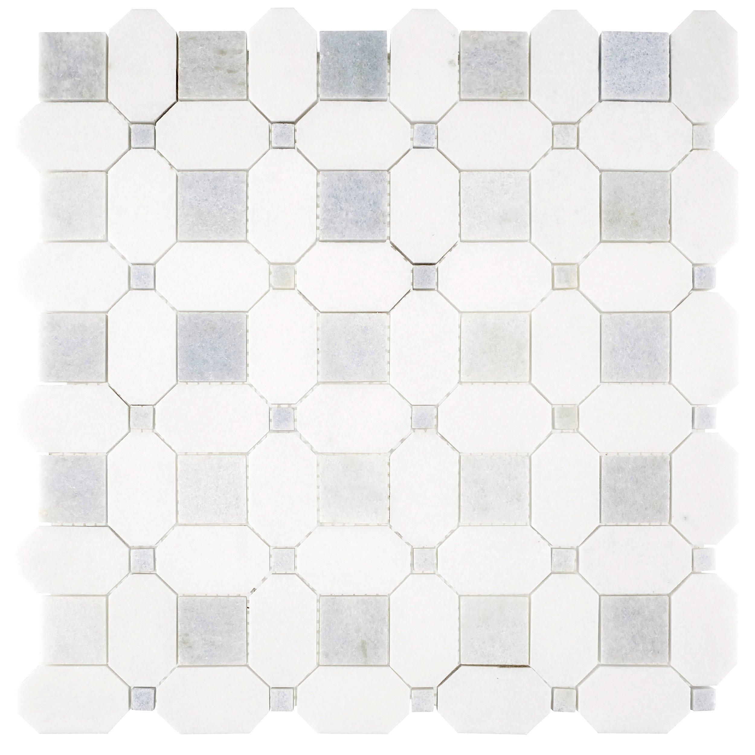 Thassos Blue Celeste Basket Weave Marble Mosaic In 2019 with dimensions 2500 X 2500