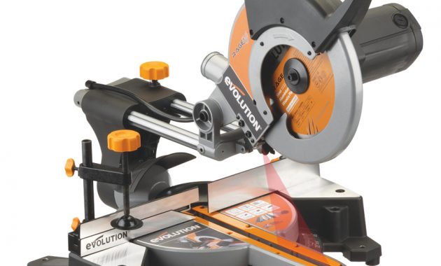 The Evolution Rage3 Multipurpose 255mm Sliding Mitre Saw regarding size 900 X 900