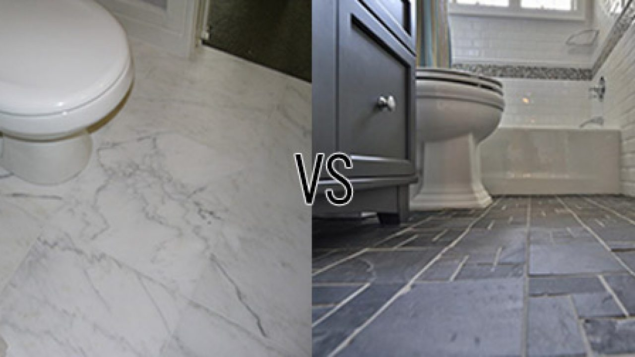 The Great Bathroom Tile Debate Marble Vs Porcelain regarding sizing 1280 X 720