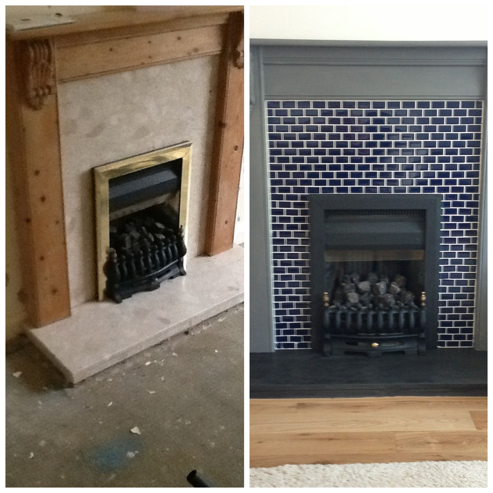 This Is My Fireplace Or Fire Surround Makeover Mosaics Over pertaining to dimensions 1632 X 1632