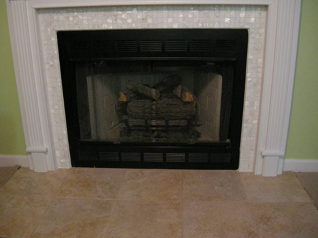 Tile Fireplace Photos X1 Mother Of Pearl Tile Surround inside sizing 1024 X 768