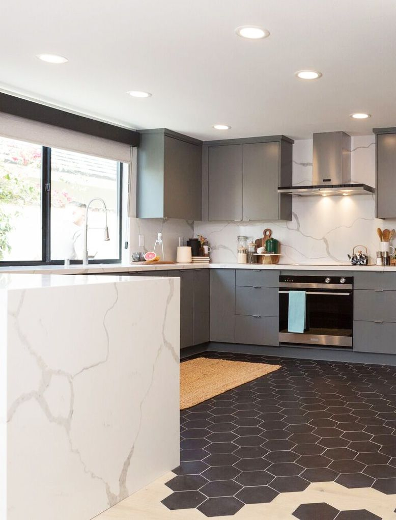 Tile To Wood Transition In This Mid Century Modern Kitchen in sizing 778 X 1021