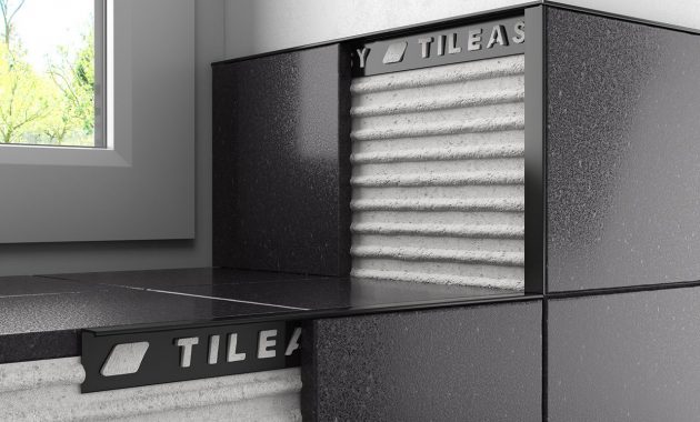 Tileasy 10mm Black Square Edge Metal Tile Trim Bat10 inside proportions 1280 X 1280