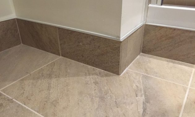 Tiled Skirting Board With Chrome Trim In 2019 Tile throughout sizing 3264 X 2448