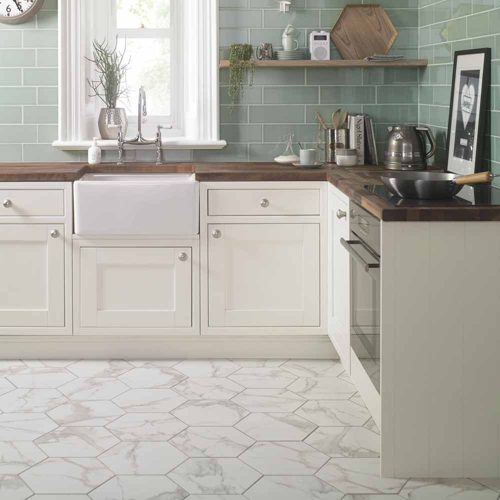 Top 10 Hexagon Tiles Kitchen Flooring White Kitchen Floor throughout measurements 1000 X 1000