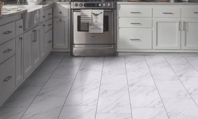 Trafficmaster Carrara Marble 12 In X 24 In Peel And Stick Vinyl Tile 20 Sq Ft Case for sizing 1000 X 1000