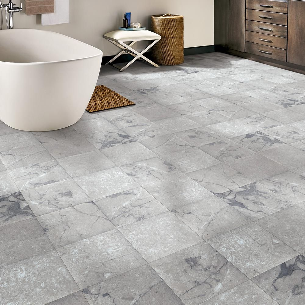 Trafficmaster Grey Marble 12 In Width X 12 In Length X with sizing 1000 X 1000