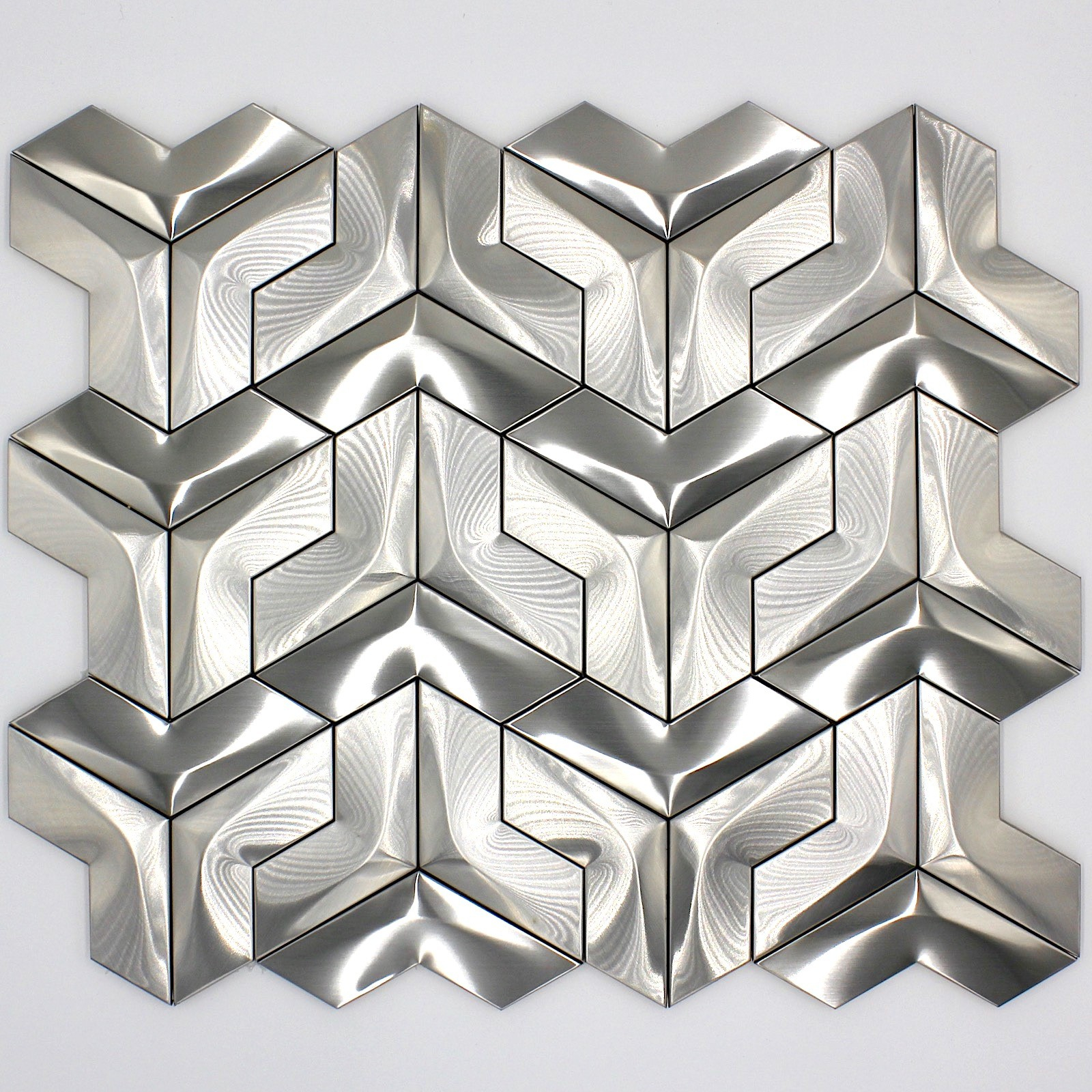 Wall Mosaic Stainless Steel Tile In Parma pertaining to dimensions 1600 X 1600