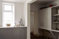 White Walls Grey Cupboards And Deep Quarry Tiles In Devols throughout sizing 1602 X 2400